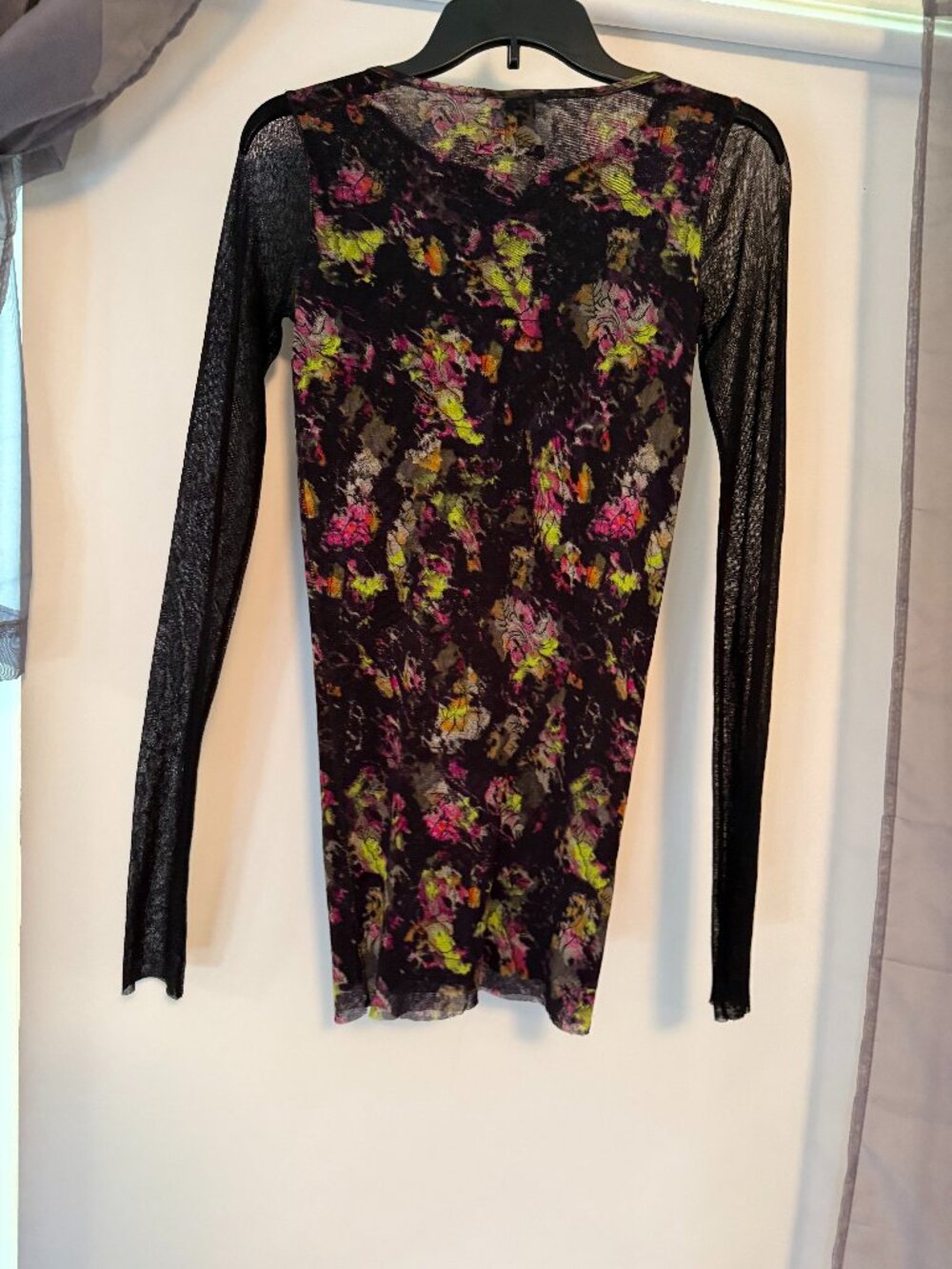 Vintage Jean Paul Gaultier Soleil Vintage Floral Sheer Mesh Top Size S